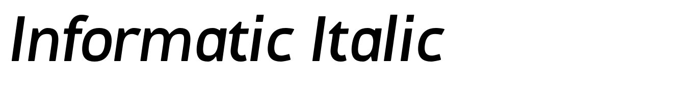 Informatic Italic